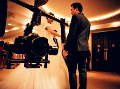 Videographer during a Wedding